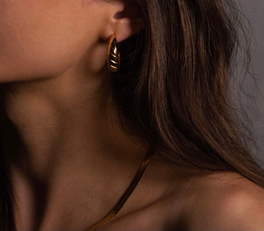 Juliette Gold Croissant Earrings